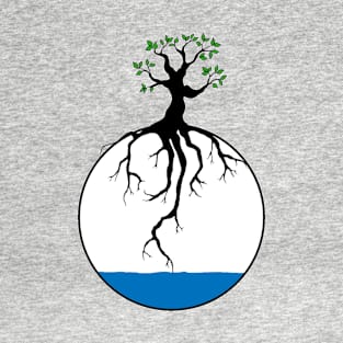 Tree with root in the water T-Shirt